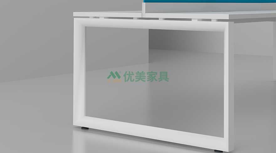 辦公屏風(fēng)工作位M56-1206五角管鋼架特寫