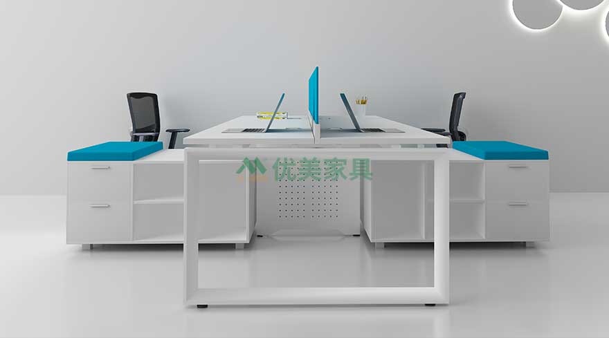 辦公屏風(fēng)工作位M56-1206帶副柜款